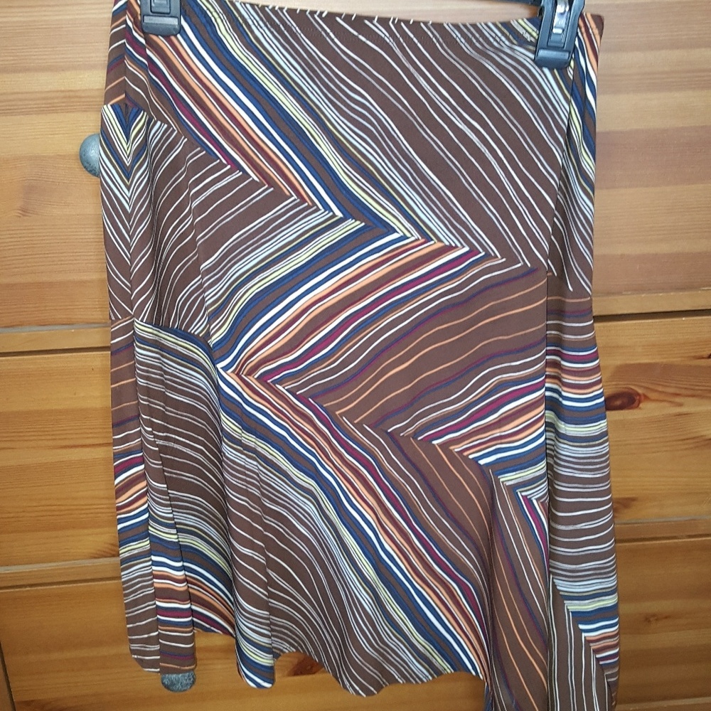 BCGB MaxAzaria asymmetrical line knee length skirt